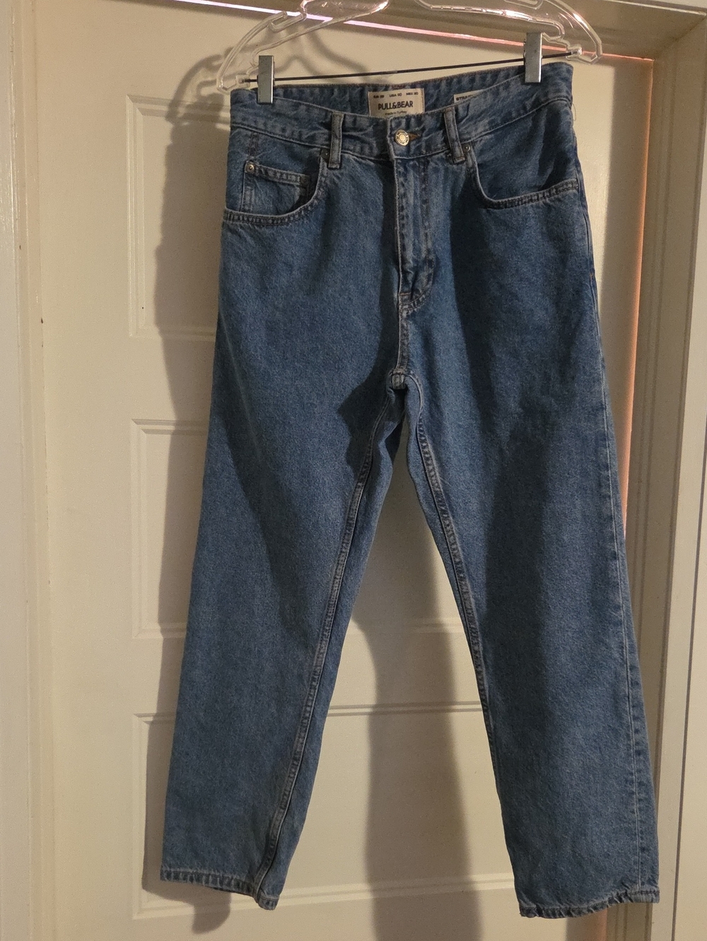 Pull&Bear Men's Classic Straight Blue Jeans